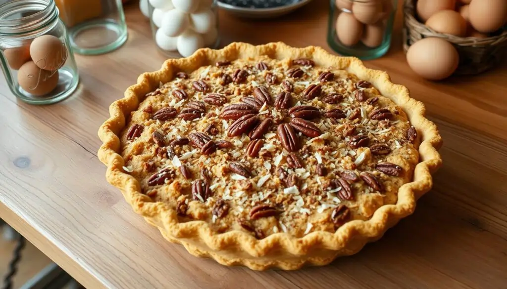 Sawdust Pie recipe Southern Sawdust Pie Classic Kentucky dessert Sawdust Pie with coconut and pecans Kentucky-style pie recipe